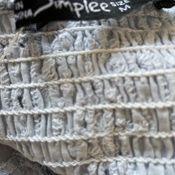 NWT Simplee Eyelet Cottage Core Dress - Picture 6 of 10